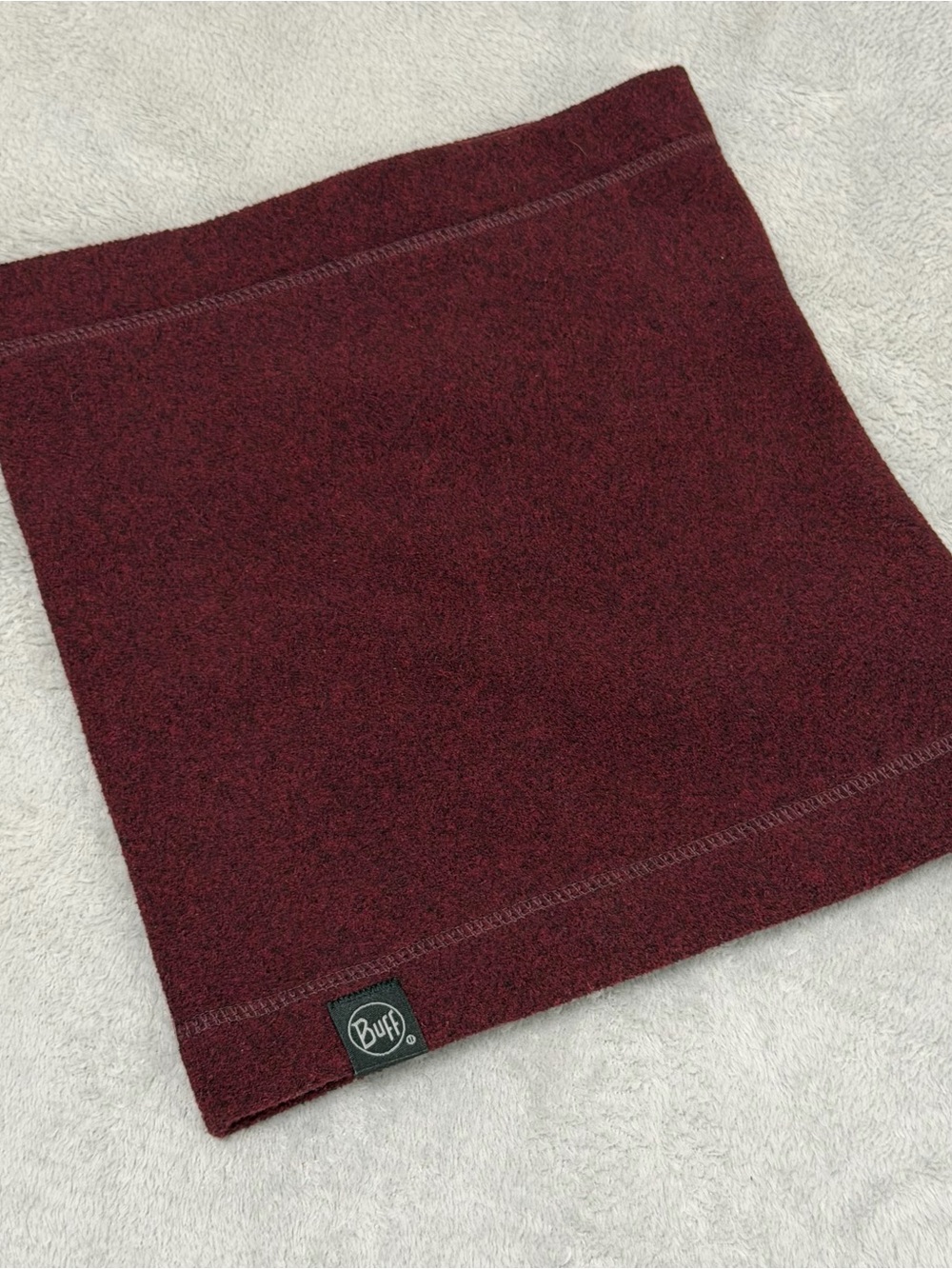 BUFF Polartec Fleece Neck Gaiter Burgundy Ski Snowboard Neck Warmer Outdoor